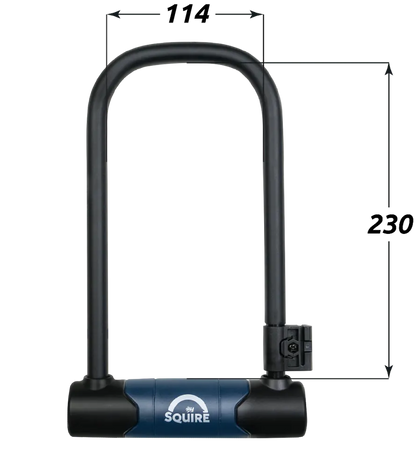 Squire Matterhorn 230/10C D-Lock and Cable Kit Bike Lock - Security Rating 10