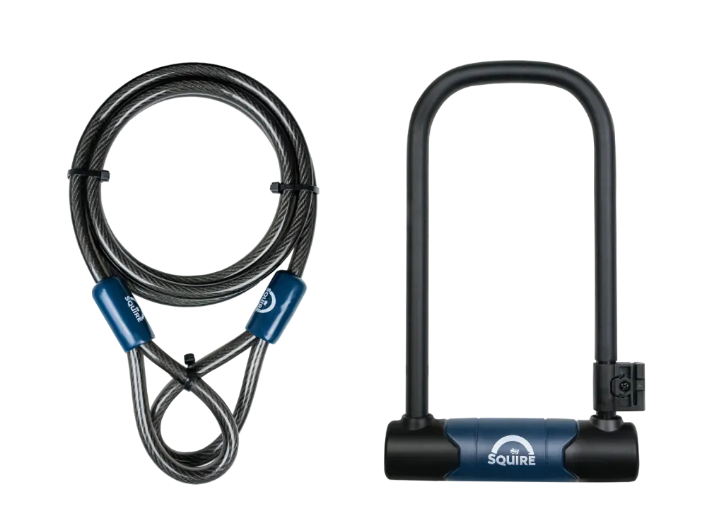 Squire Matterhorn 230/10C D-Lock and Cable Kit Bike Lock - Security Rating 10