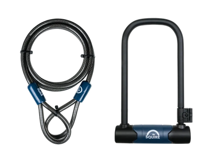 Squire Matterhorn 230/10C D-Lock and Cable Kit Bike Lock - Security Rating 10
