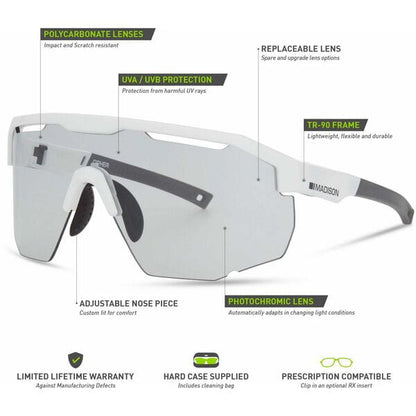 Madison Cipher Sunglasses - matt black / photochromic lens (cat 1-3)