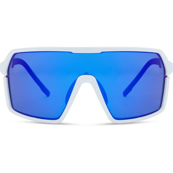 Madison Crypto Sunglasses - 3 pack - gloss white / blue mirror / amber and clear lens