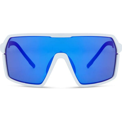 Madison Crypto Sunglasses - 3 pack - gloss white / blue mirror / amber and clear lens