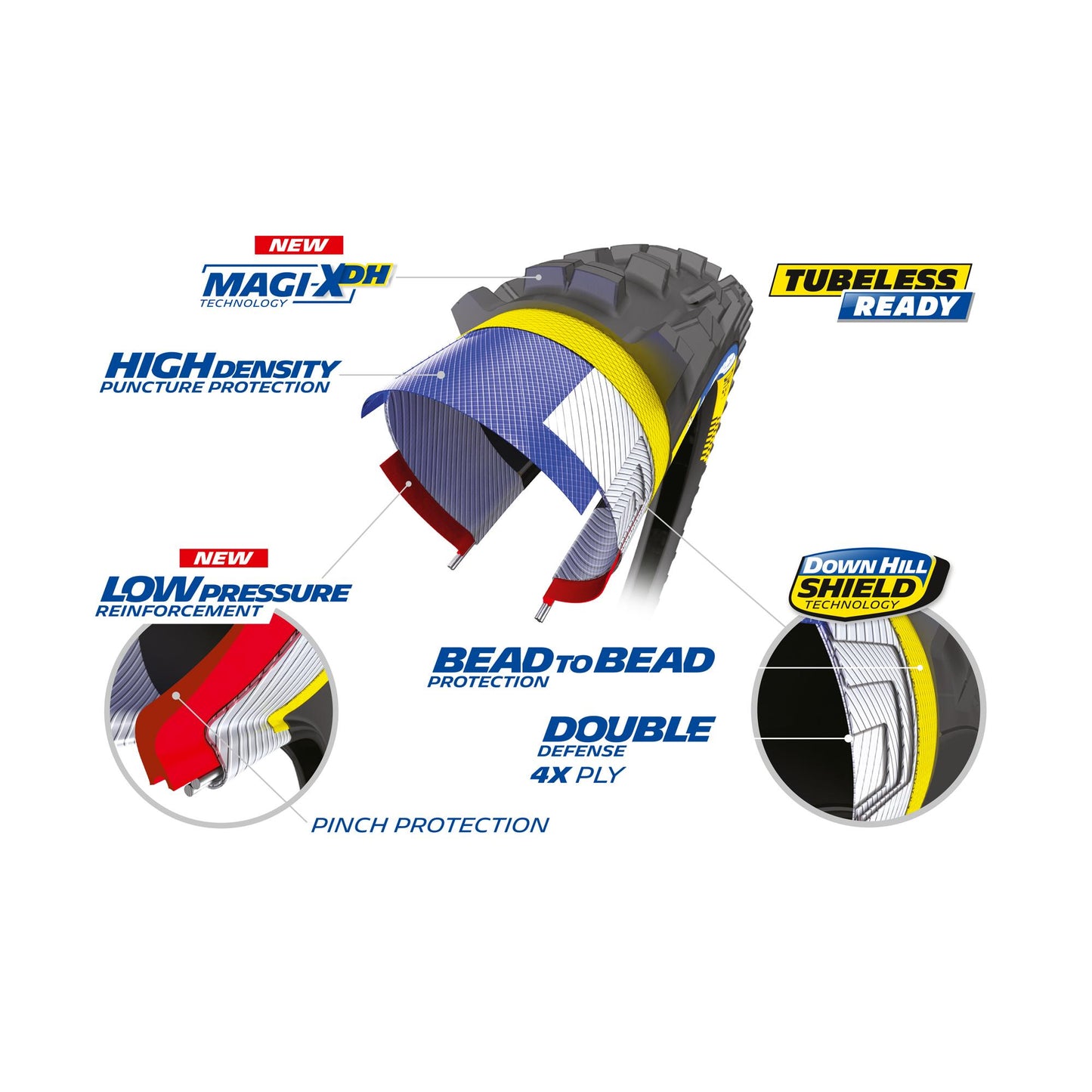 Michelin DH 34 Tyre Black - 26 x 2.40"