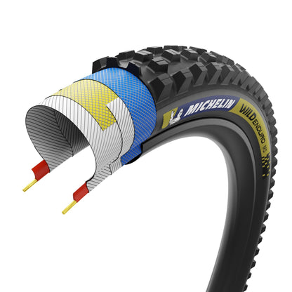Michelin Wild Enduro MS Racing Line Tyre Blue/Yellow 27.5 x 2.40" (61-584)