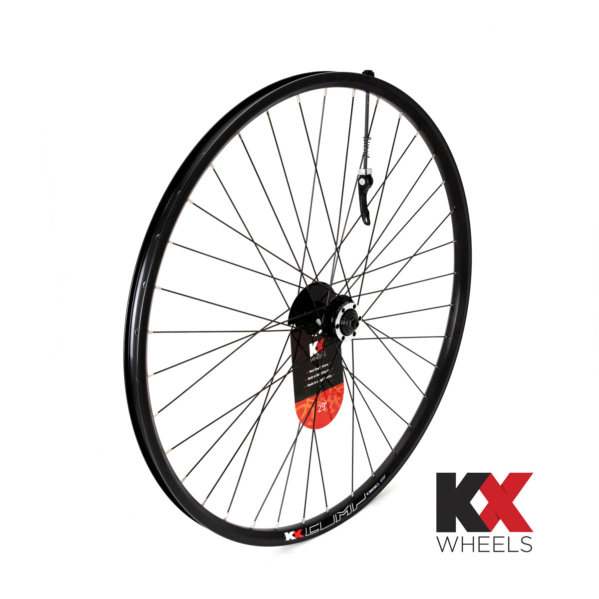 KX Wheels MTB 29" 29er Doublewall Q/R Wheel Disc Brake - Black (Front)