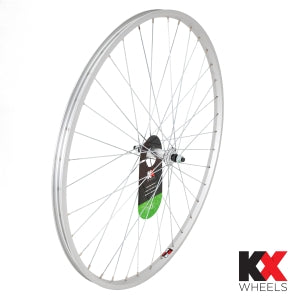 KX Wheels Hybrid 700C Singlewall Solid Axle Wheel Rim Brake (Front) - Silver