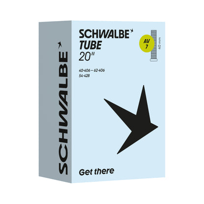 SCHWALBE TUBE AV7 (20") for 1.50-2.35' (40mm Schrader Valve)
