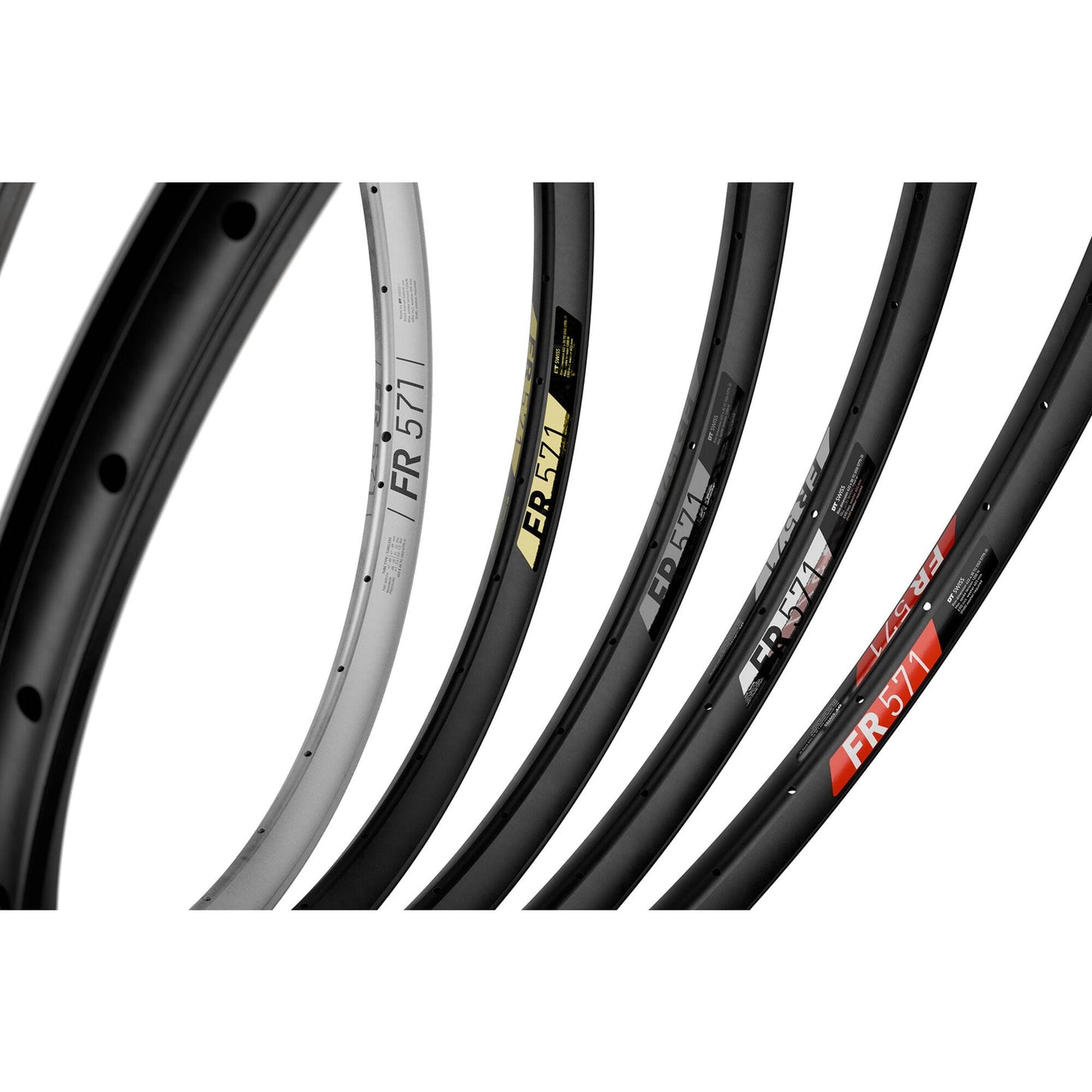 DT Swiss FR 571 SBWT disc-specific 32 hole Presta-drilled silver - 27.5"