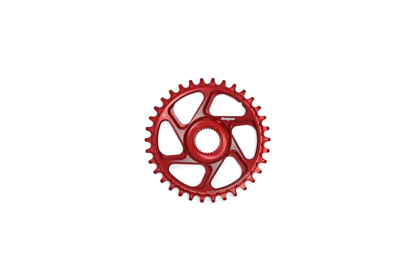 Hope R22 E-Bike Spiderless Retainer Ring - Bosch Gen 4 - Red