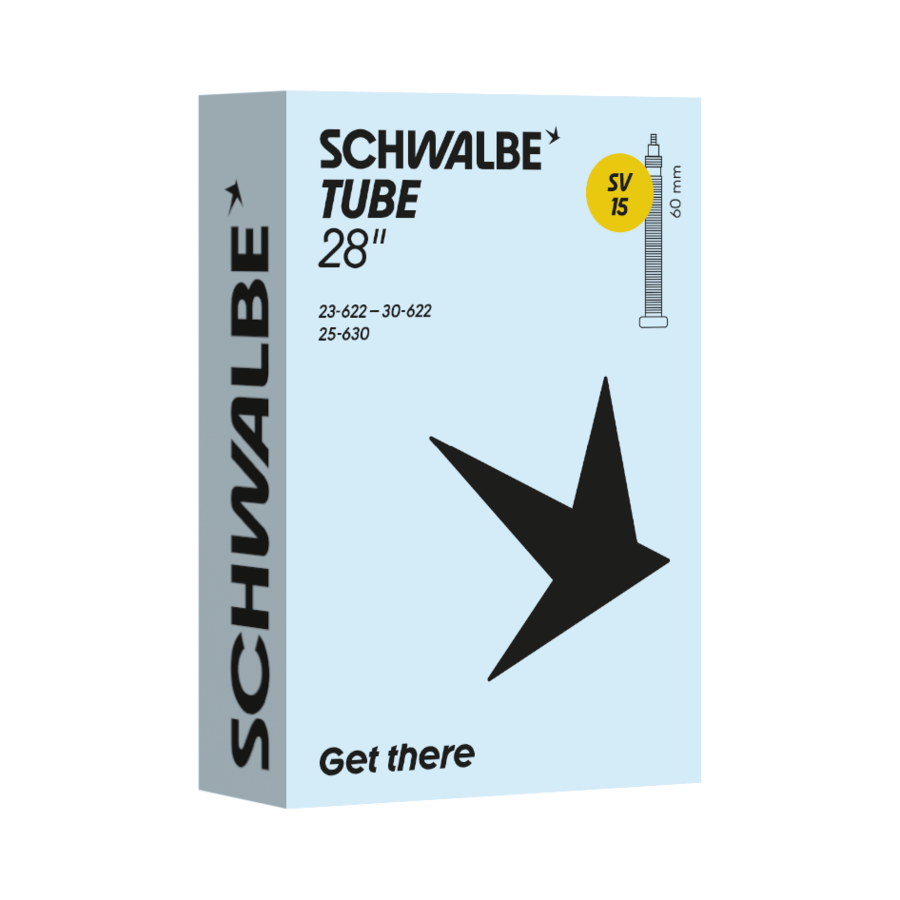 SCHWALBE TUBE 15 (28" / 700c) for 18/28c (60mm Presta Valve)