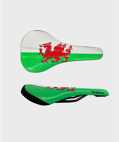 SDG Bel Air V3 Lux-Alloy Saddle Welsh Flag