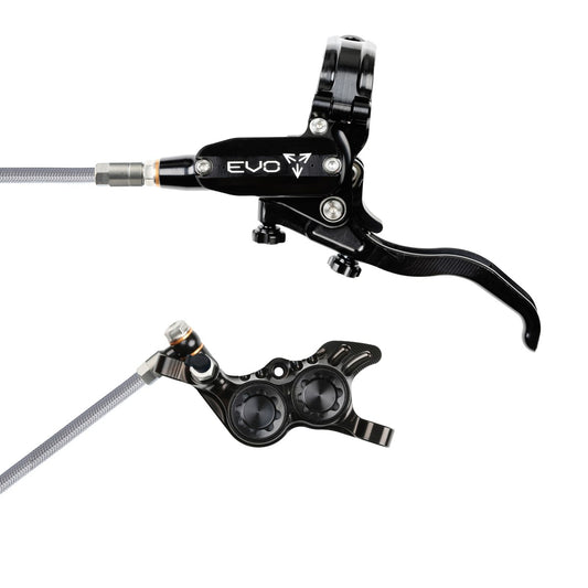 Hope Tech 4 EVO GR4 Brake - Black/Black - Braided Hose - No Rotor