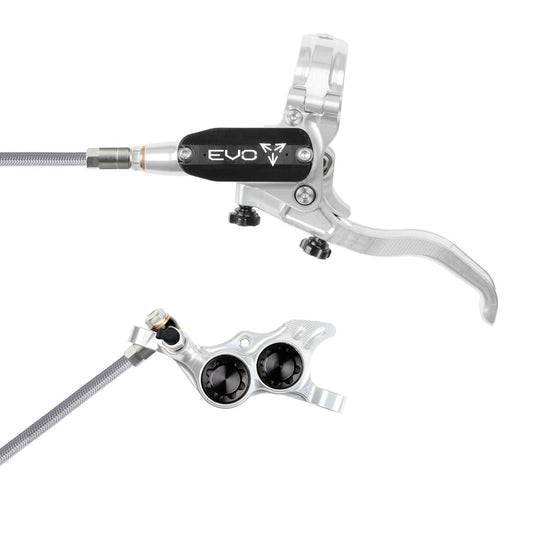 Hope Tech 4 EVO TR4 Brake - Silver/Black - Braided Hose - No Rotor