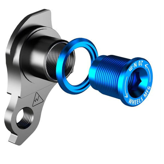 WMF Replaceable Derailleur Hanger / Dropout 404-5 - Teal Bolt