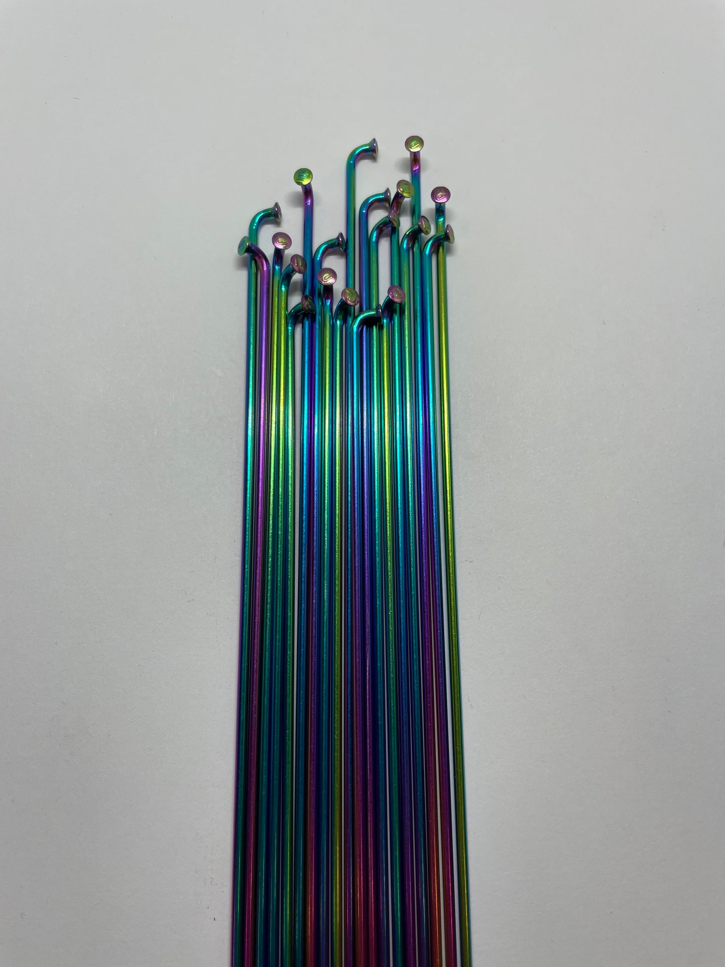 Dartmoor Spokes - Petrol Chrome / Rainbow (EACH)