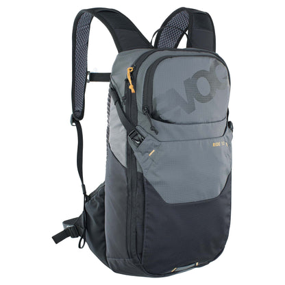 EVOC RIDE PERFORMANCE BACKPACK 12L + 2L BLADDER - CARBON GREY/BLACK