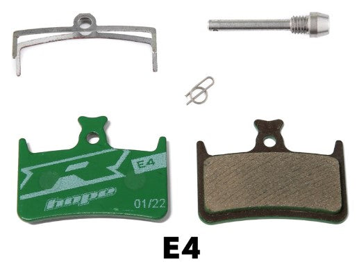 Hope Mono M4 / E4 2013- / RX4 Shimano / RX4+ Disc Brake Pads - Racing Compound / Green (HBSP323G)