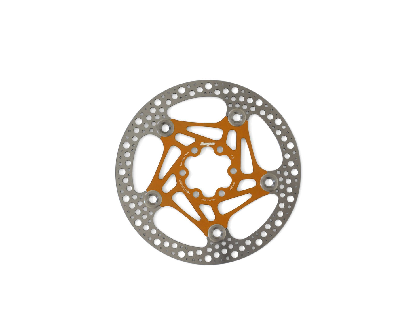 Hope Road Floating Disc - 160mm 6 Bolt - Orange