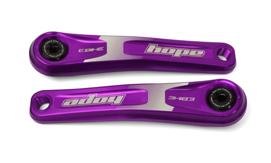Hope E-Bike Crankset - Specialized Offset - Purple