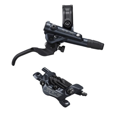Shimano BR-M7120/BL-M7100 SLX 4 pot bled brake lever/post mount calliper, front right