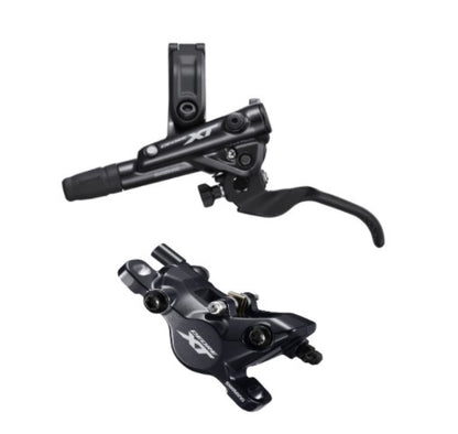 Shimano BR-M8100/BL-M8100 DEORE XT bled brake lever/post mount calliper