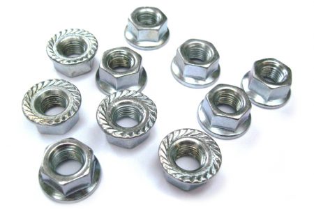 FLANGED 9MM WHEEL NUT (EACH)