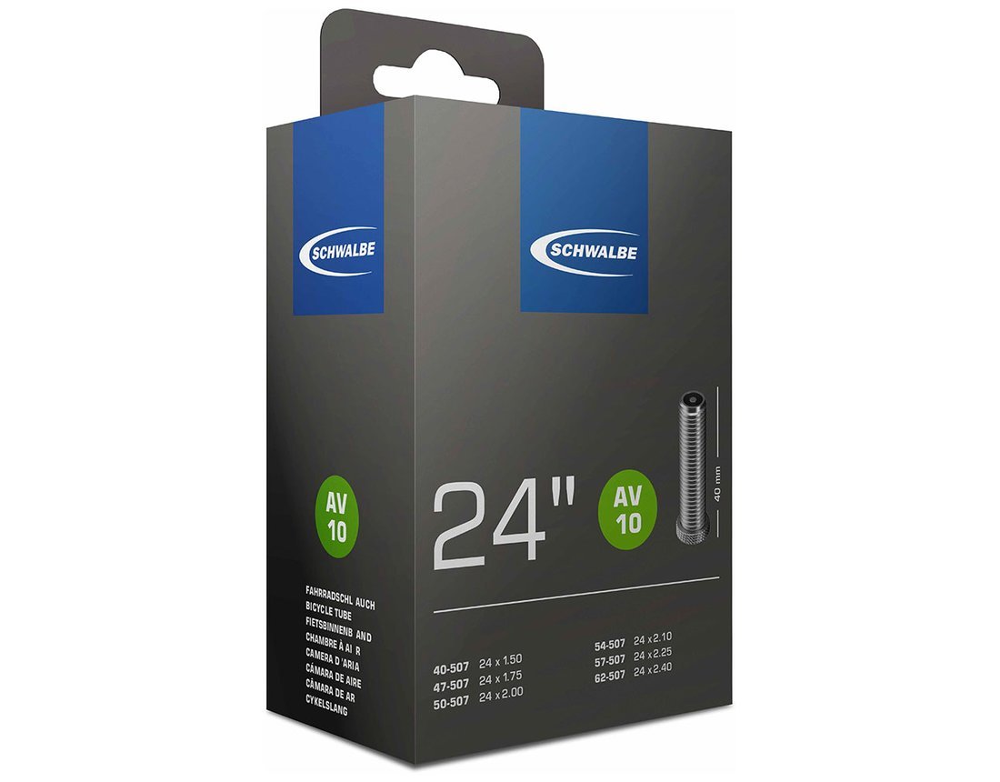 Schwalbe AV10 Schwalbe Innertube (Schrader / Auto Valve)  24" x 1.50 - 2.50 AV
