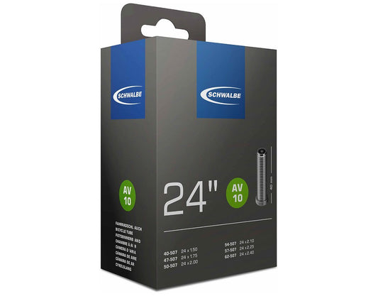 Schwalbe AV10 Schwalbe Innertube (Schrader / Auto Valve)  24" x 1.50 - 2.50 AV