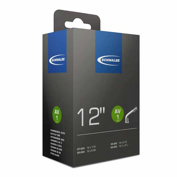 Schwalbe AV1 12" Innertube (45° Schrader / Auto Valve)