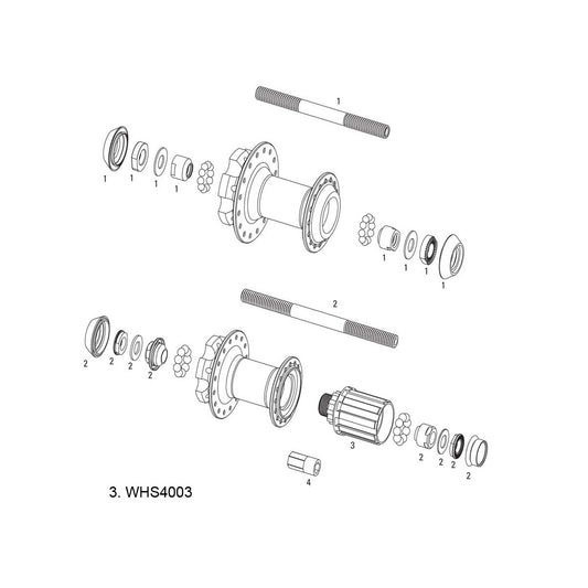 Sram Spare - Wheel Spare Parts Kit Freehub Body, MTH 406