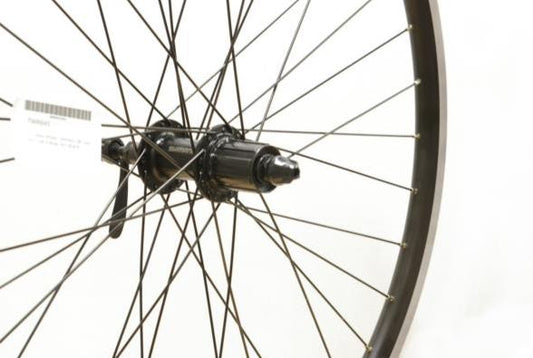 D2O 27.5 REAR WHEEL – SHIMANO QR CASS HUB / DW V-BRAKE RIM BLACK (TWR645)