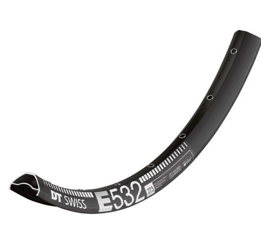 DT Swiss E 532 Sleeve-joined disc-specific 32 hole Presta-drilled black - 27.5"