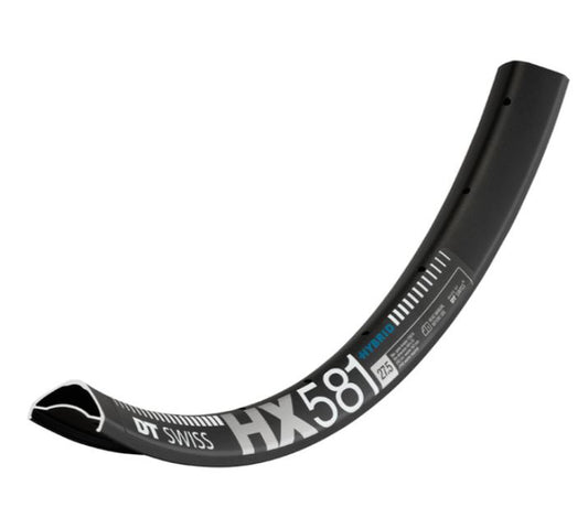 DT Swiss HX 581 Hybrid SBWT disc-specific 28 and 32 hole Presta-drilled black - 27.5