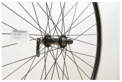 700c Front Wheel - Q/R - Black V-Section Hybrid
