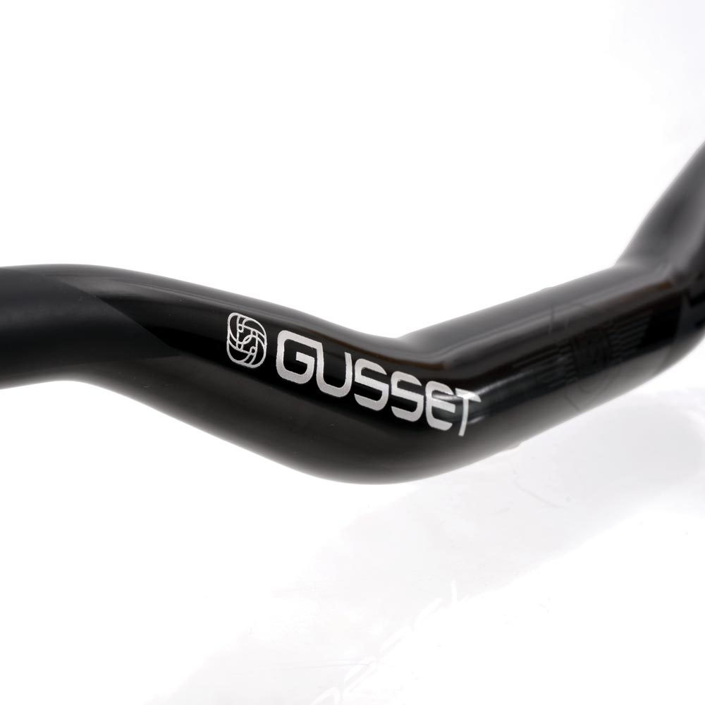 Gusset S2 Handlebars Riser Bars - Black / 35mm