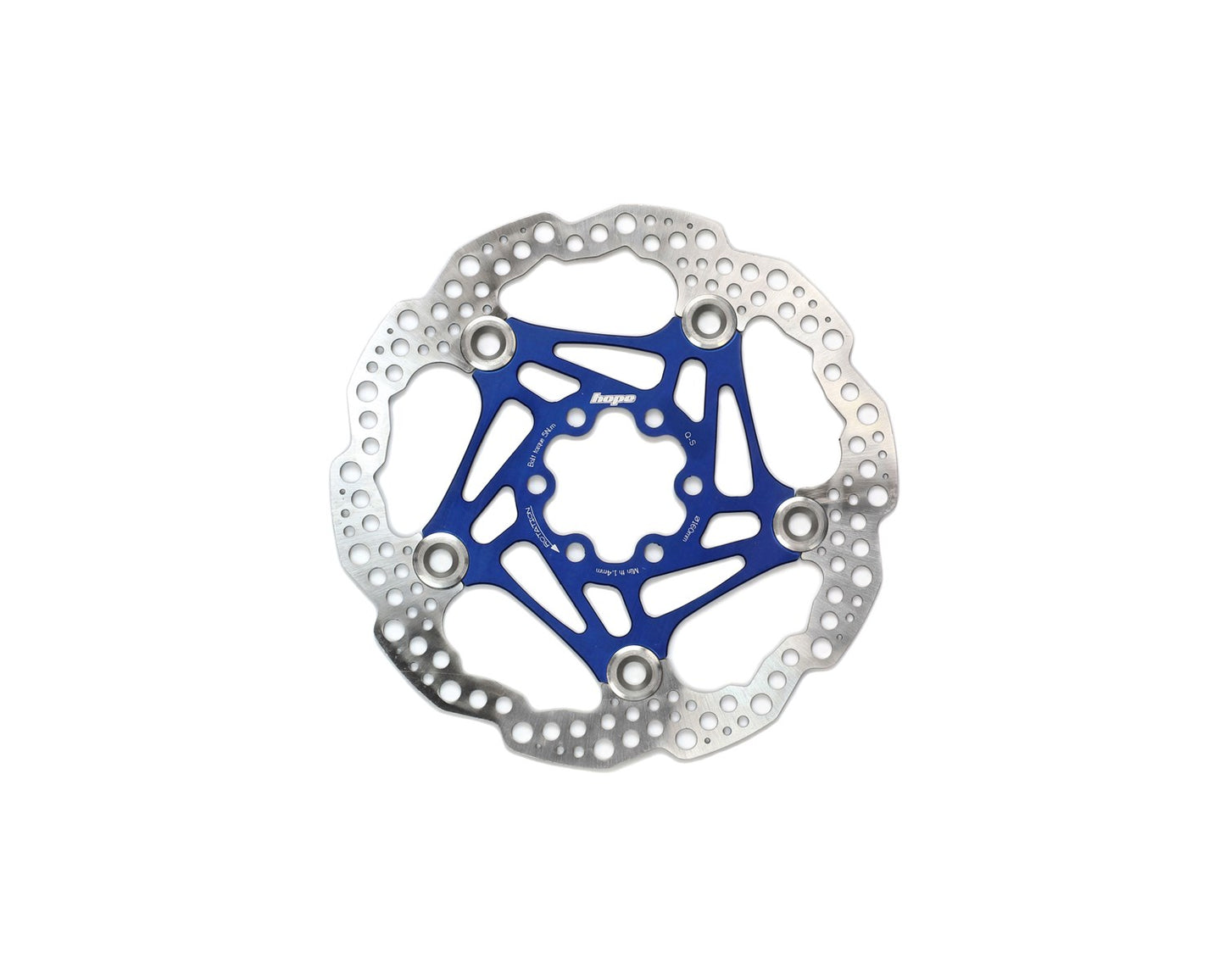 Hope Universal Floating Disc Rotor - 6 Bolt - Blue