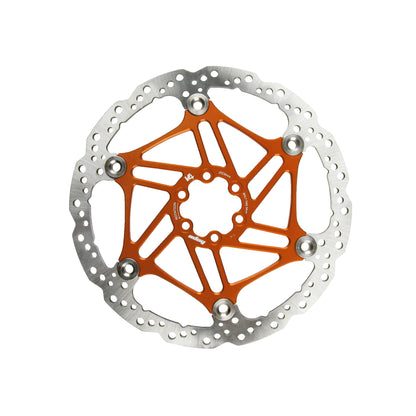 Hope V4 Vented Floating Disc Rotor - 6 Bolt - Orange