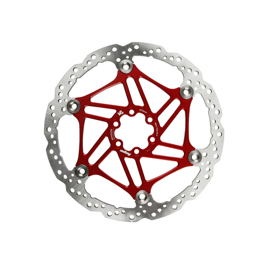 Hope V4 Vented Floating Disc Rotor - 6 Bolt - Red