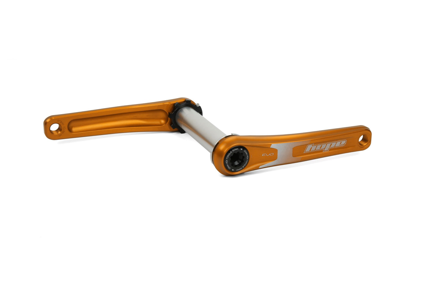 Hope EVO Crankset No Spider - 120mm FatBike - Orange