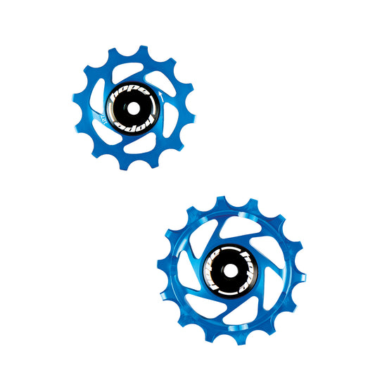 Hope 14T/12T SRAM Jockey Wheels - Pair - Blue