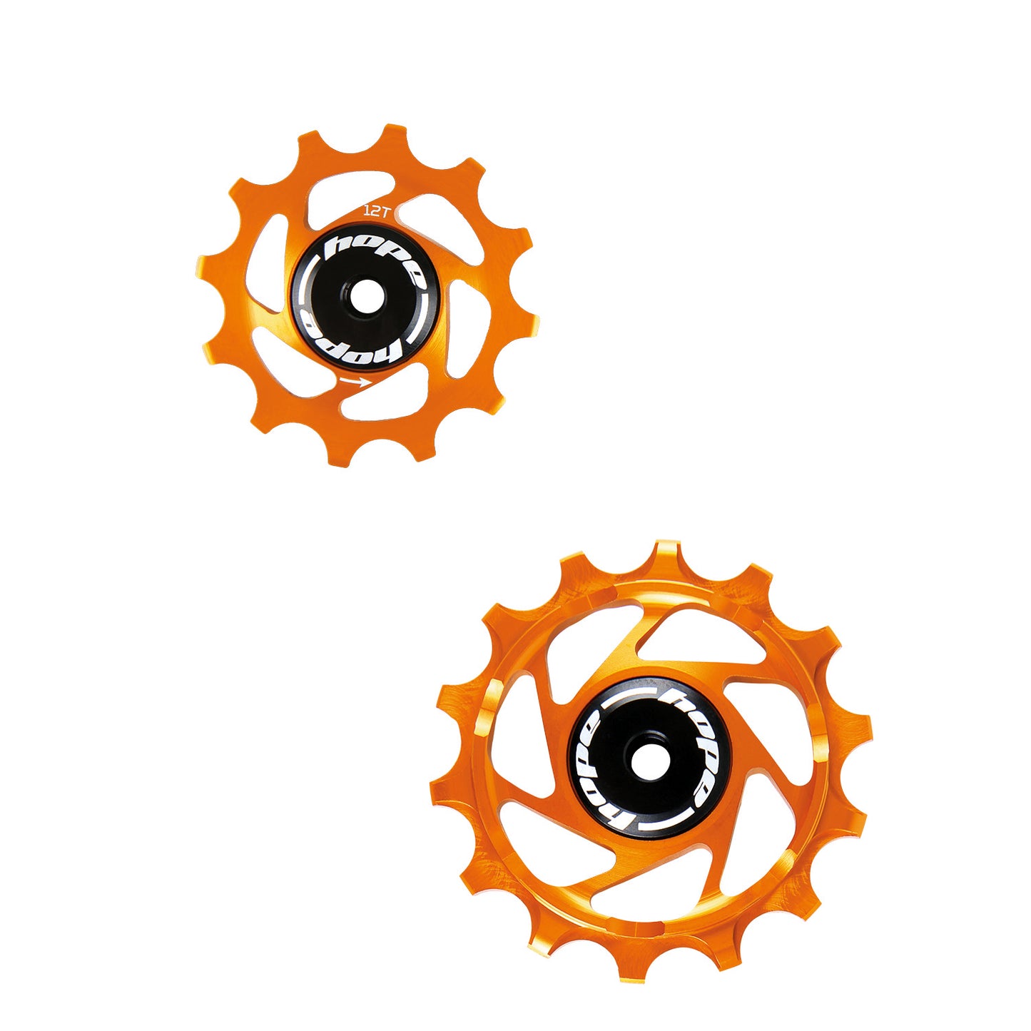 Hope 14T/12T SRAM Jockey Wheels - Pair - Orange