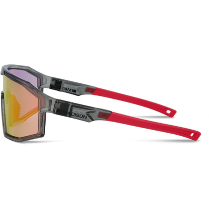 Madison Enigma Glasses - crystal smoke / pink rose mirror