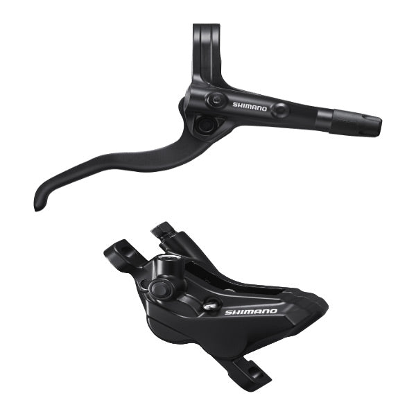 Shimano BR-MT420 / BL-MT401 bled brake lever/post mount calliper, black