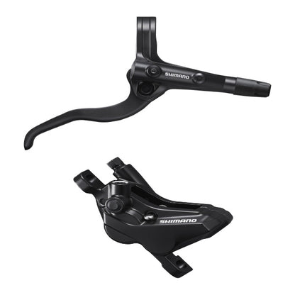 Shimano BR-MT420 / BL-MT401 bled brake lever/post mount calliper, black