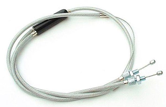 ORYG Silver Braided Upper Gyro Cable - Poser / 10.5" - 12" Extra Long Cable