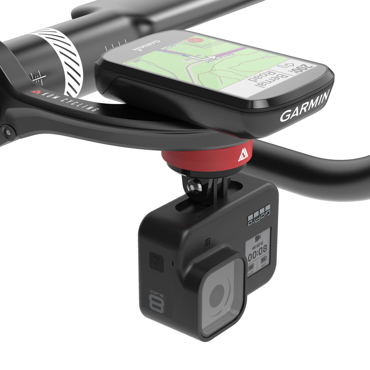 KOM Universal Garmin/Wahoo + GoPro Bundle in Black