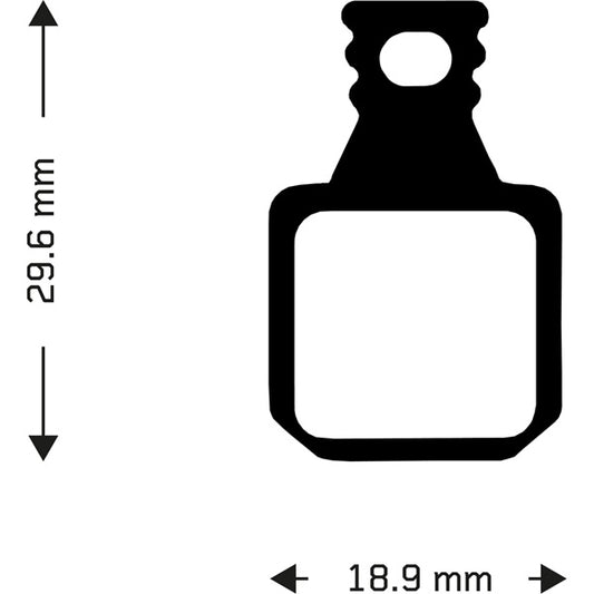 Aztec (PBA0085) Organic disc brake pads for Magura MT5 and MT7 callipers (2 pairs)
