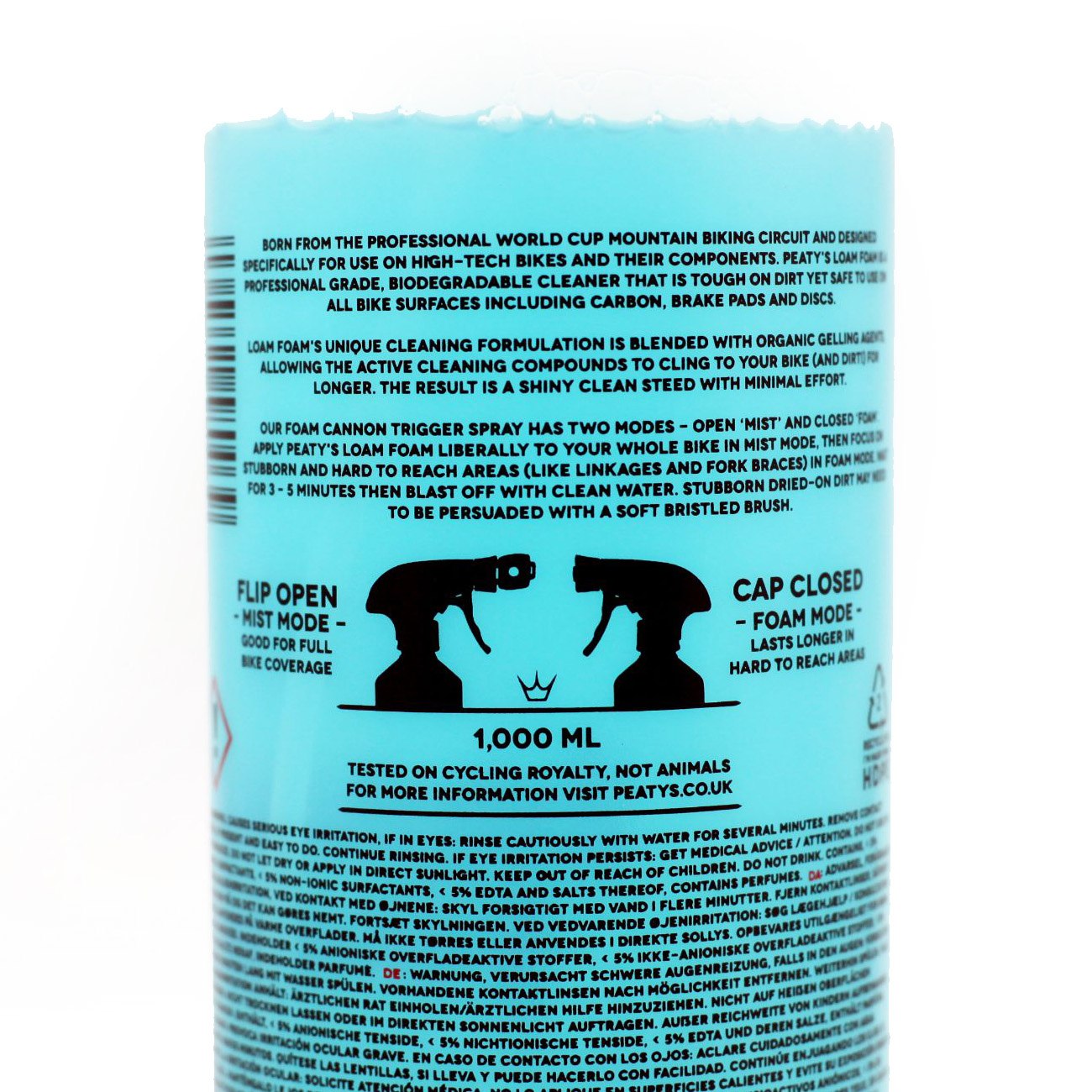 Peatys LoamFoam Cleaner 1L Bottle - Bike Cleaning