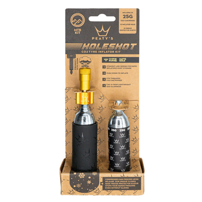 Peatys Holeshot CO2 Tyre Inflator - Road & Gravel (16g)