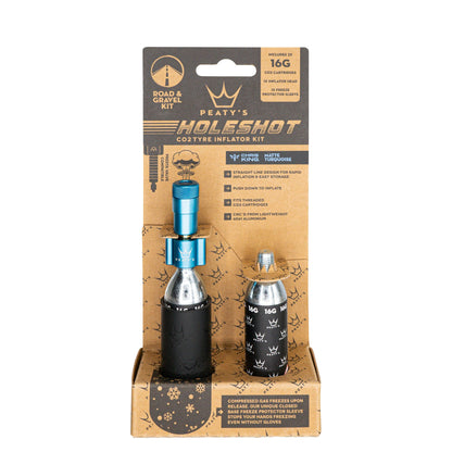 Peatys Holeshot CO2 Tyre Inflator - Road & Gravel (16g)